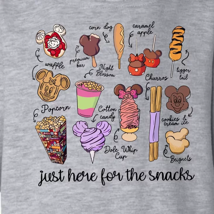 Just Here For The Snacks Toddler Hoodie