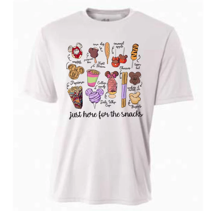 Just Here For The Snacks Cooling Performance Crew T-Shirt