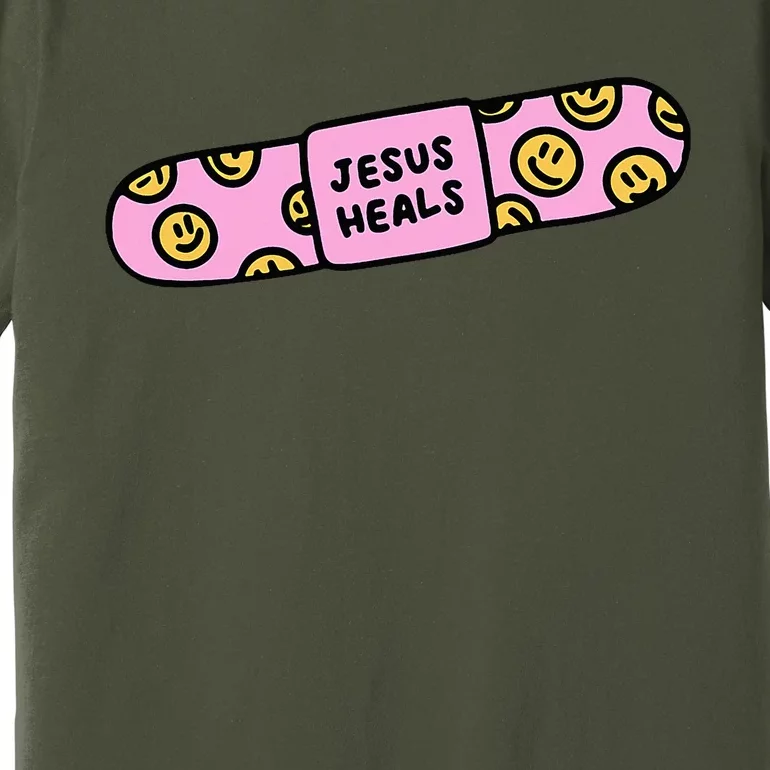 Jesus Heal Funny Christian Faith Healer Healing Premium T-Shirt