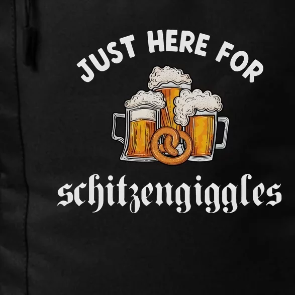 Just Here For Schitzengiggles Oktoberfest Drinking Team Daily Commute Backpack