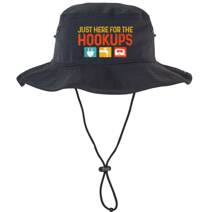 Just Here For The Hookups Motorhome Camping Rv Legacy Cool Fit Booney Bucket Hat