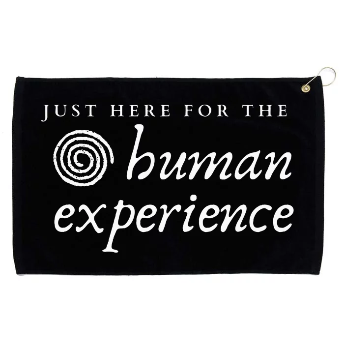 Just Here For The Human Experience Sacred Spiral Grommeted Golf Towel