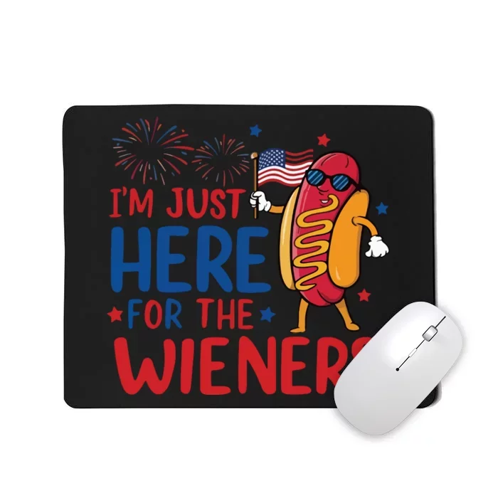 Just Here For The Wieners Mousepad