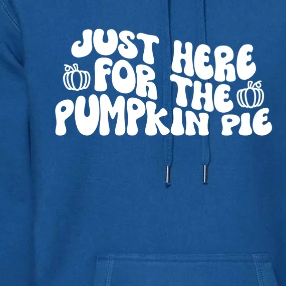 Just Here For The Pumpkin Pie Gift Premium Hoodie