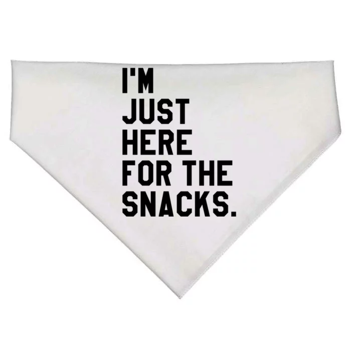 Just Here For The Snacks Gift Im Just Here For The Snacks Gift USA-Made Doggie Bandana