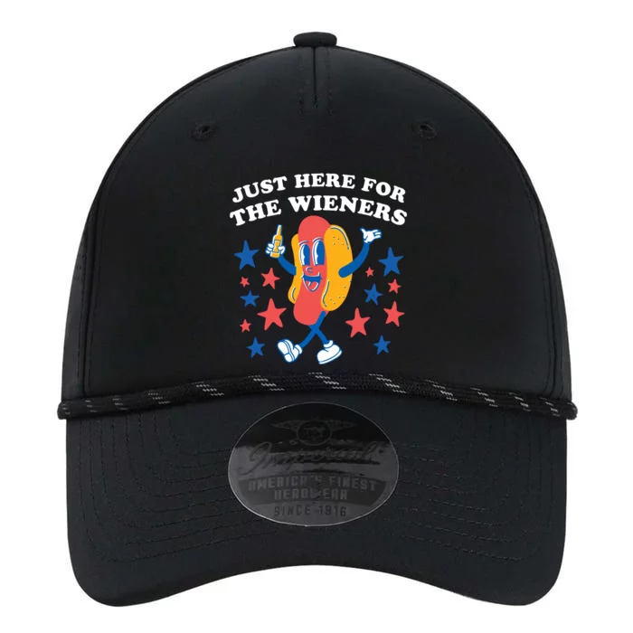 I'm Just Here For The Wieners 4th Of July Shirts Performance The Dyno Cap