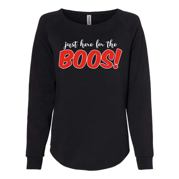 Just Here For The Boos Funny Halloween Womens California Wash Sweatshirt