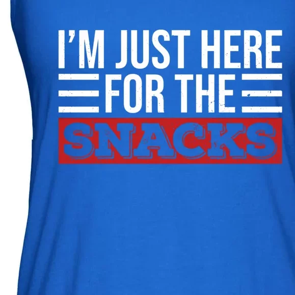 Just Here For The Snacks I Am Just Here For The Snacks Funny Gift Ladies Essential Flowy Tank