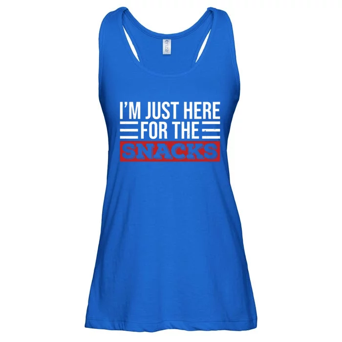 Just Here For The Snacks I Am Just Here For The Snacks Funny Gift Ladies Essential Flowy Tank