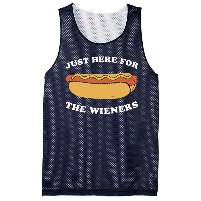 I'm Just Here For The Wieners 4th Of July Shirts Mesh Reversible Basketball Jersey Tank