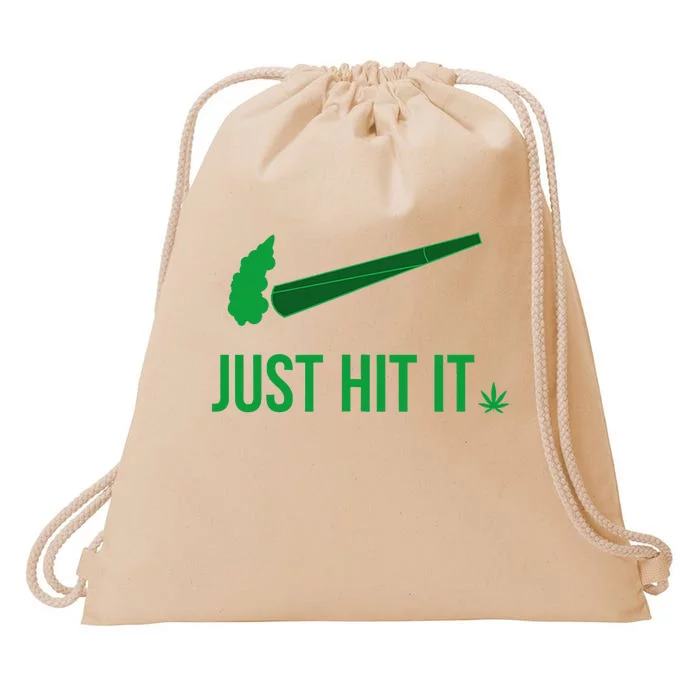 Just Hit It Cannabis Smoker Drawstring Bag