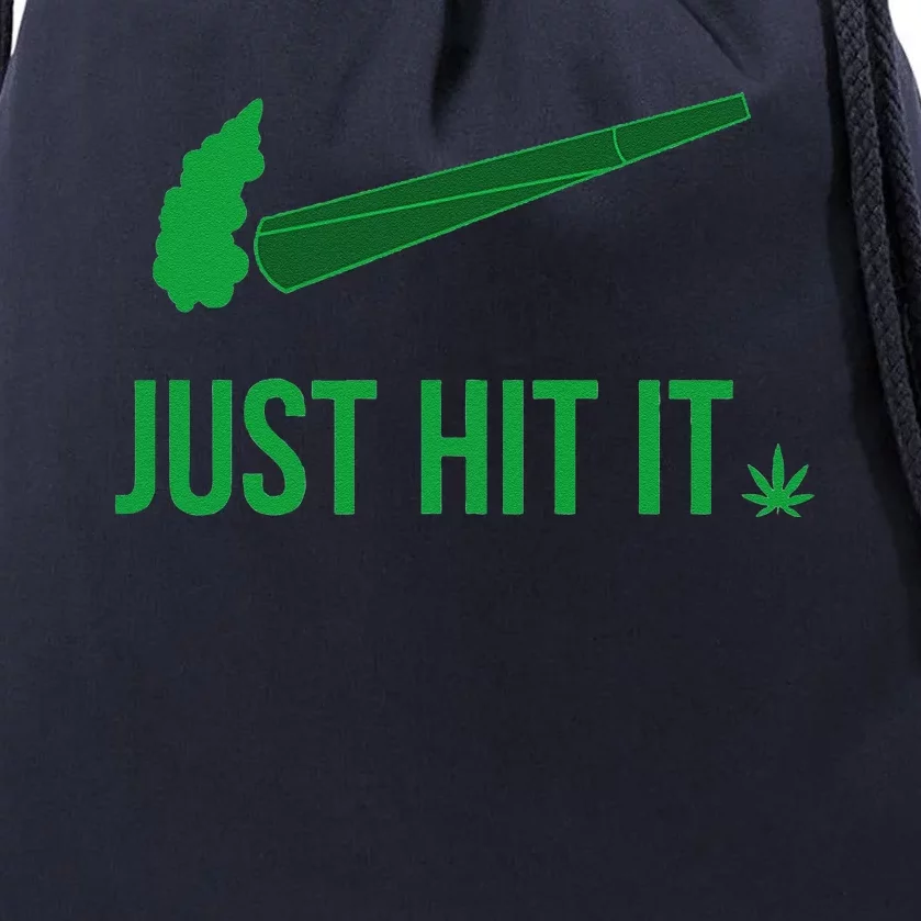 Just Hit It Cannabis Smoker Drawstring Bag