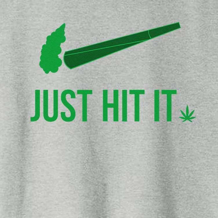 Just Hit It Cannabis Smoker Women's Crop Top Tee