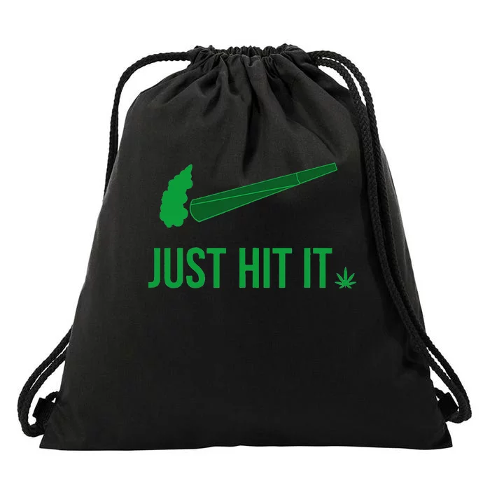 Just Hit It Cannabis Smoker Drawstring Bag