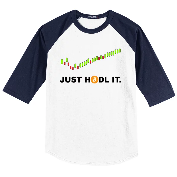 Just Hodl It Funny Crypto Trader Btc Bitcoin Investor Baseball Sleeve Shirt