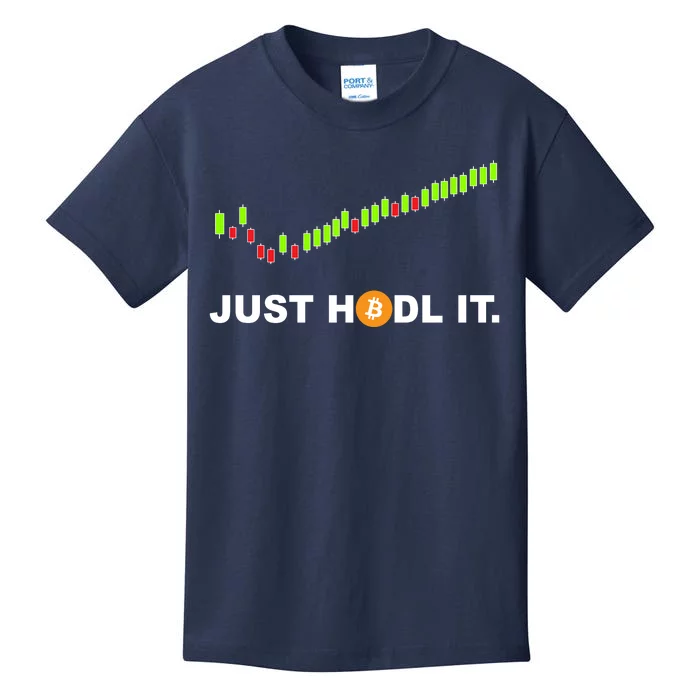 Just Hodl It Funny Crypto Trader Btc Bitcoin Investor Kids T-Shirt