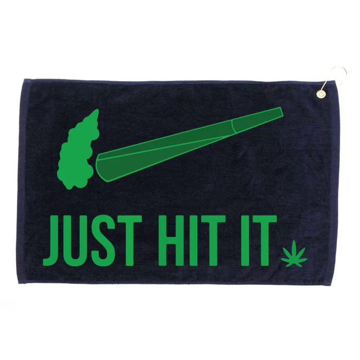 Just Hit It | Cannabis Smoker Grommeted Golf Towel