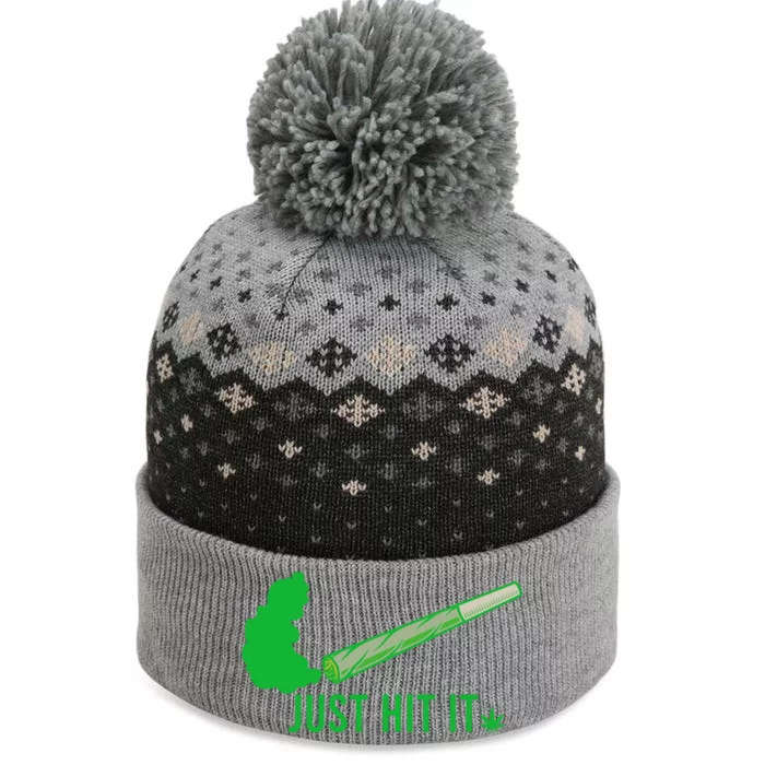 Just Hit It The Baniff Cuffed Pom Beanie