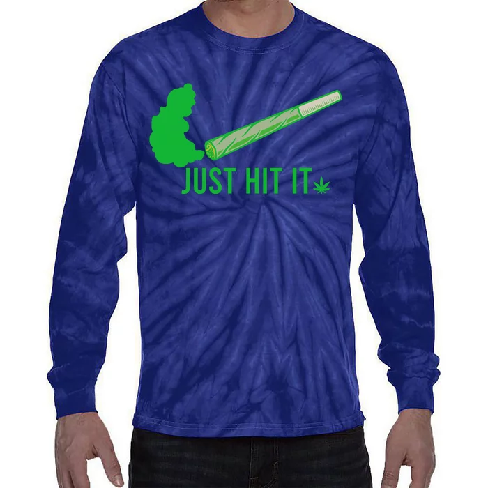 Just Hit It Tie-Dye Long Sleeve Shirt