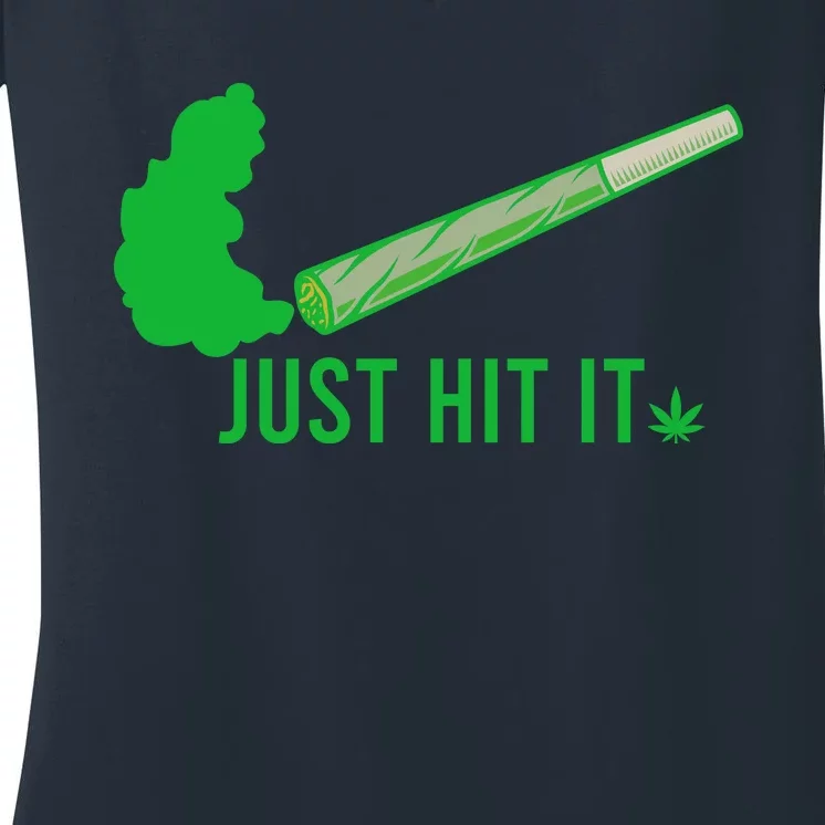 Just Hit It Women's V-Neck T-Shirt