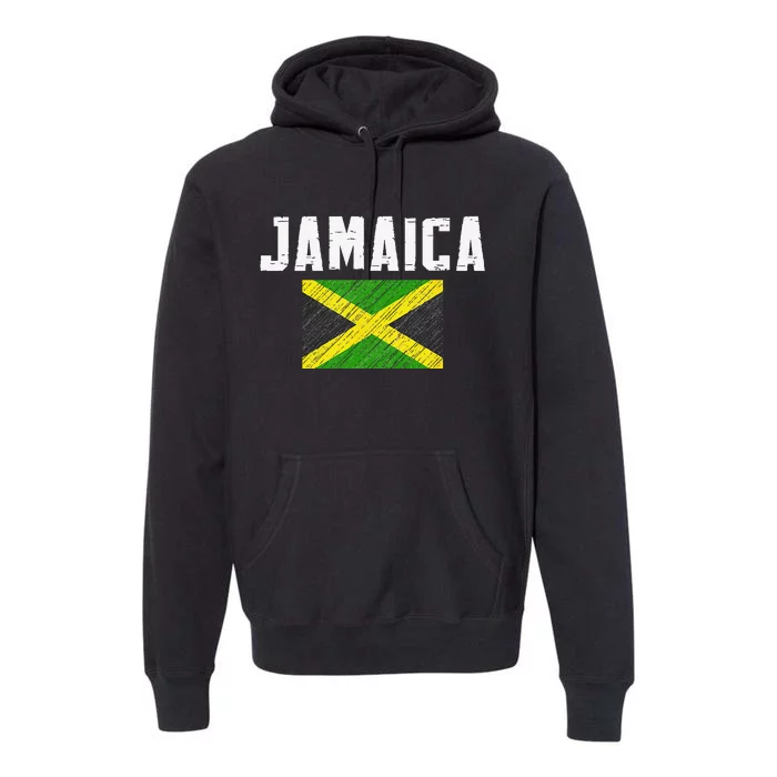 Jamaica Heritage Jamaican Flag Pride Premium Hoodie