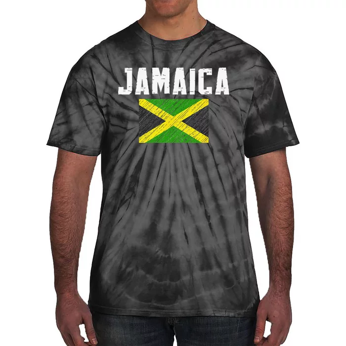 Jamaica Heritage Jamaican Flag Pride Tie-Dye T-Shirt