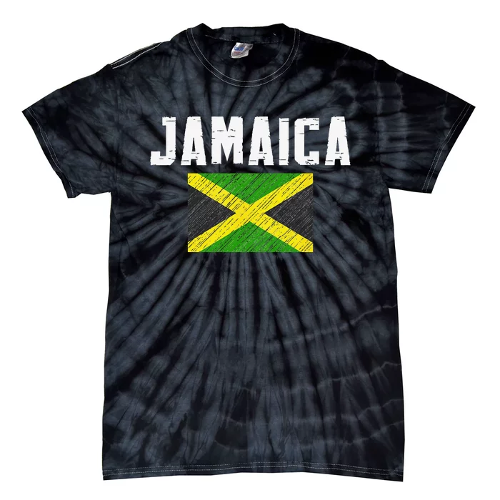 Jamaica Heritage Jamaican Flag Pride Tie-Dye T-Shirt