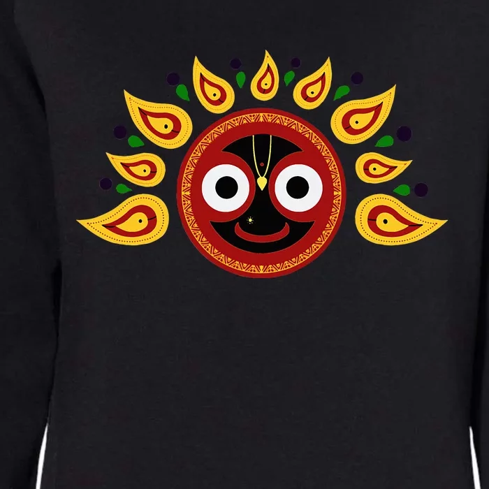 Jagannath Headdress Womens California Wash Sweatshirt