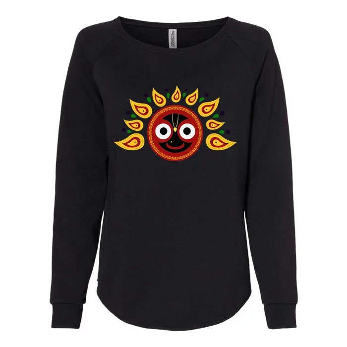 Jagannath Headdress Womens California Wash Sweatshirt