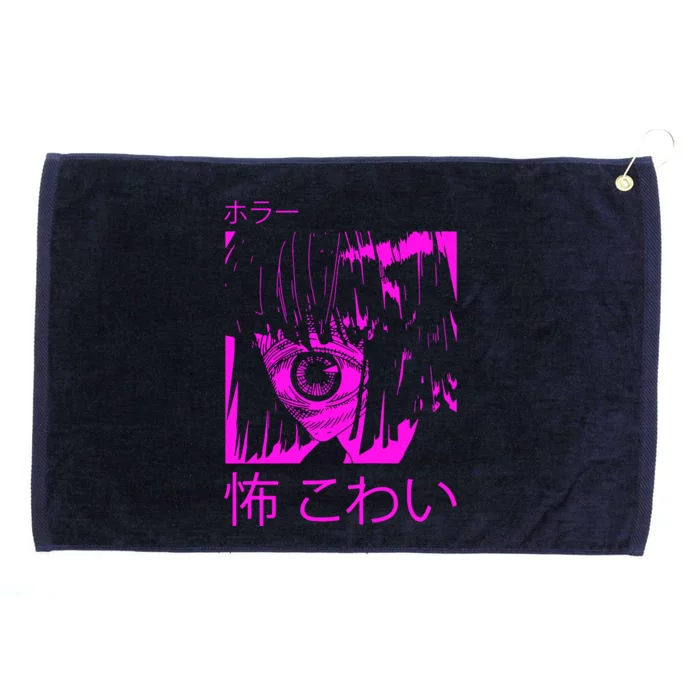 Japanese Horror Grommeted Golf Towel