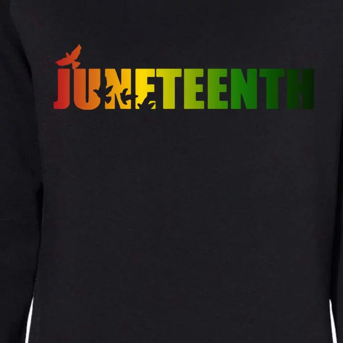 Juneteenth Holiday Logo Womens California Wash Sweatshirt