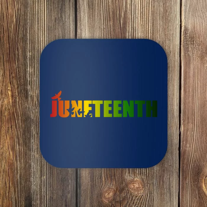 Juneteenth Holiday Logo Coaster