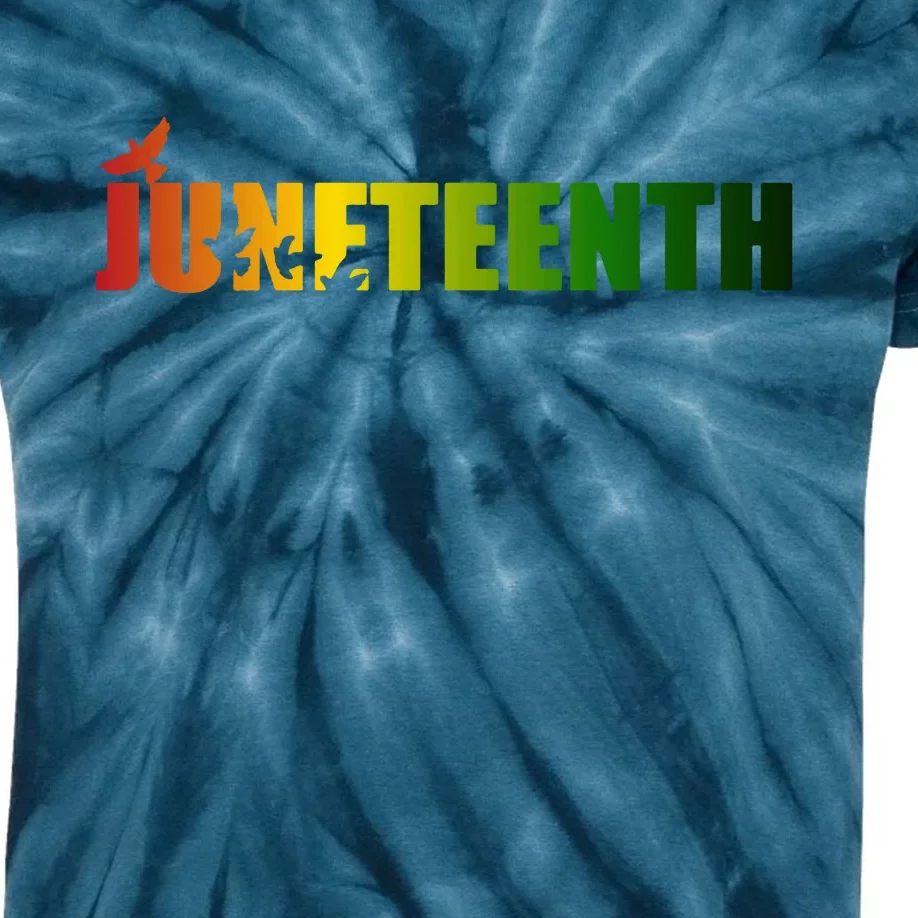 Juneteenth Holiday Logo Kids Tie-Dye T-Shirt