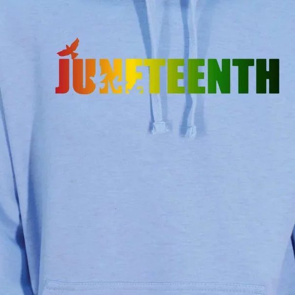 Juneteenth Holiday Logo Unisex Surf Hoodie