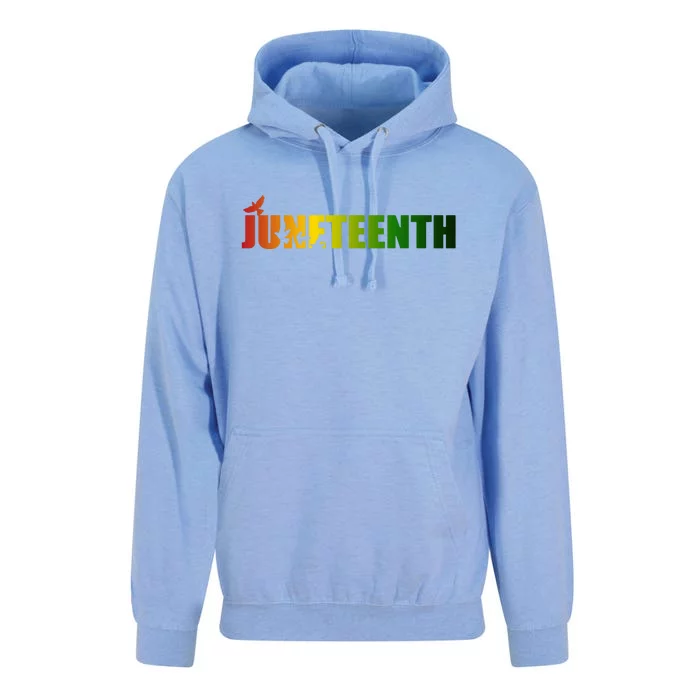 Juneteenth Holiday Logo Unisex Surf Hoodie