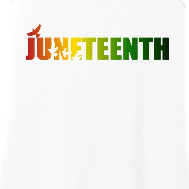 Juneteenth Holiday Logo Ladies Essential Tank