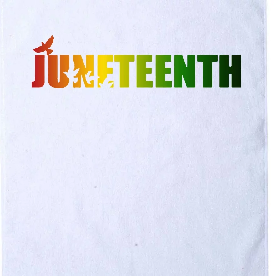 Juneteenth Holiday Logo Platinum Collection Golf Towel