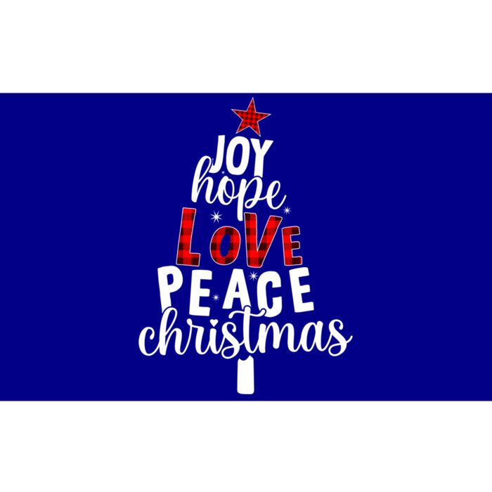 Joy Hope Love Peace Christmas Christian Faith Follower Funny Gift Bumper Sticker