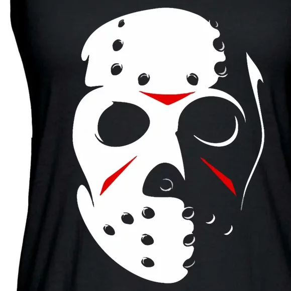 Jason Hockey Mask Halloween Friday 13th Ladies Essential Flowy Tank