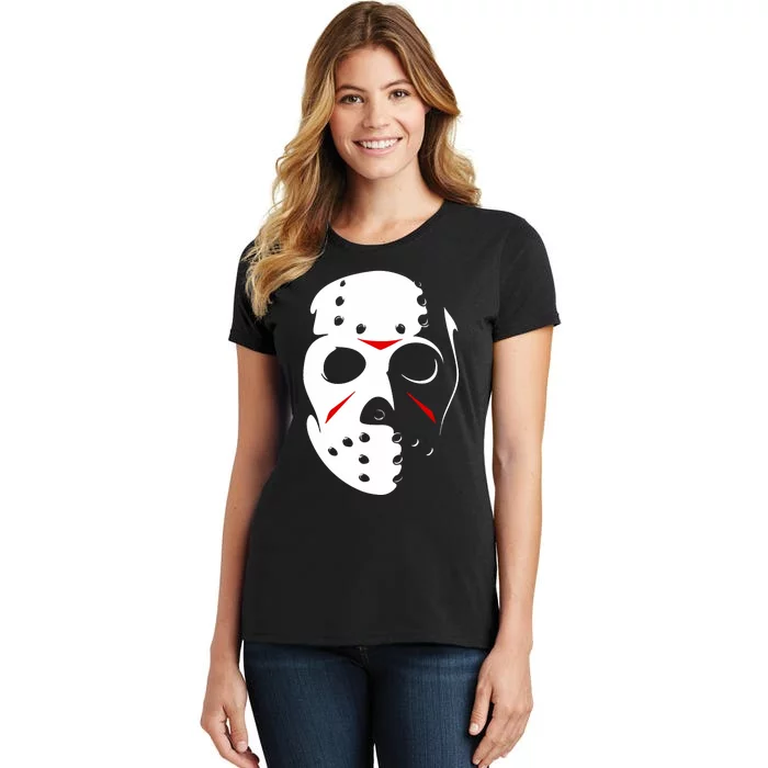 Jason Hockey Mask Halloween Friday 13th Women's T-Shirt