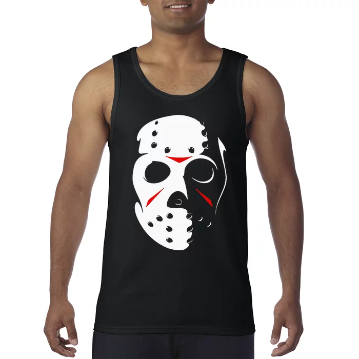 Jason Hockey Mask Halloween Friday 13TH Tank Top