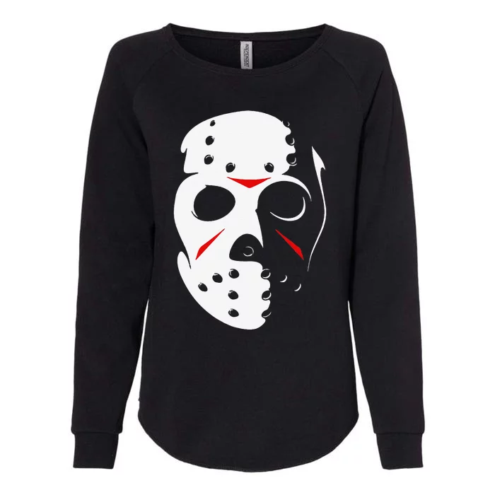 Jason Hockey Mask Halloween Friday 13TH Womens California Wash Sweatshirt