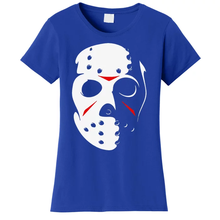 Jason Hockey Mask Halloween Friday 13TH Women's T-Shirt