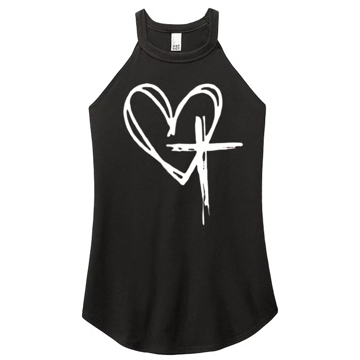 Jesus Has My Back Women’s Perfect Tri Rocker Tank