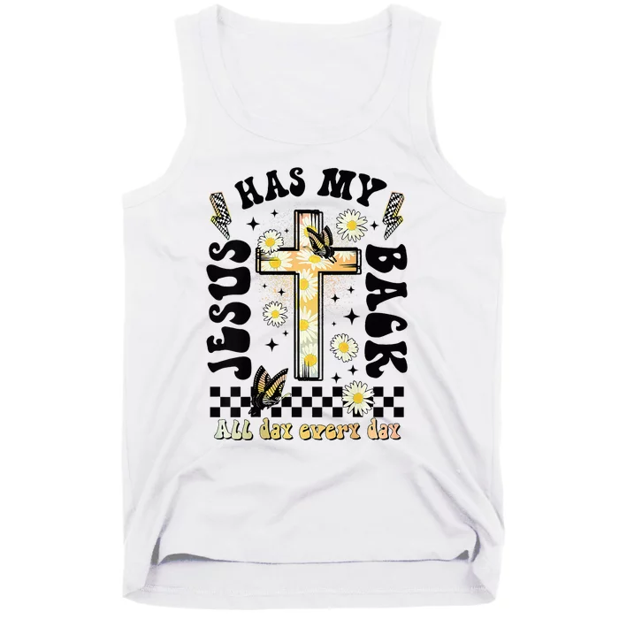 Jesus Has My Back Christian Tank Top