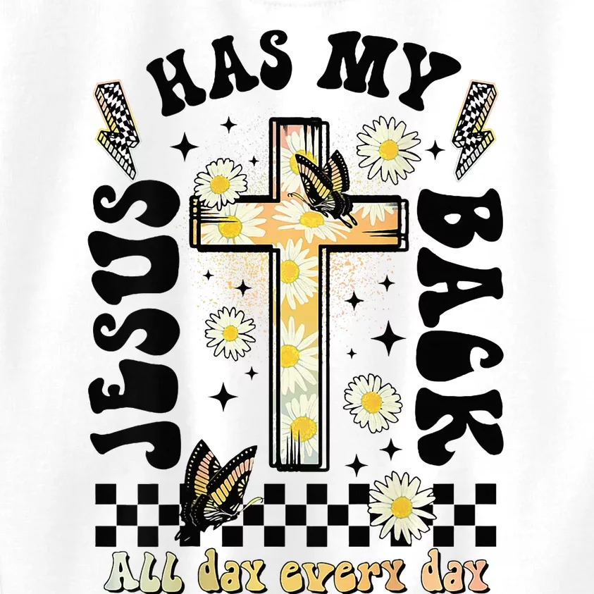 Jesus Has My Back Christian Kids Sweatshirt