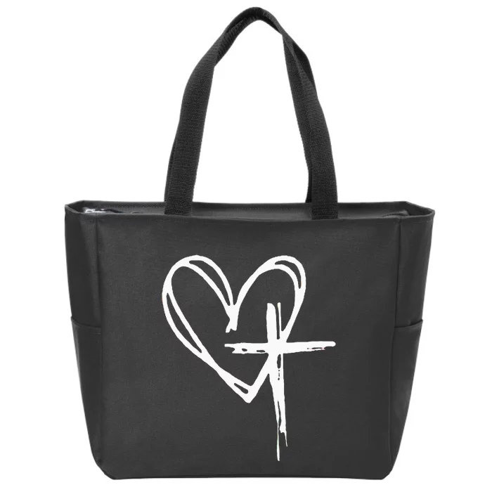 Jesus Has My Back Zip Tote Bag