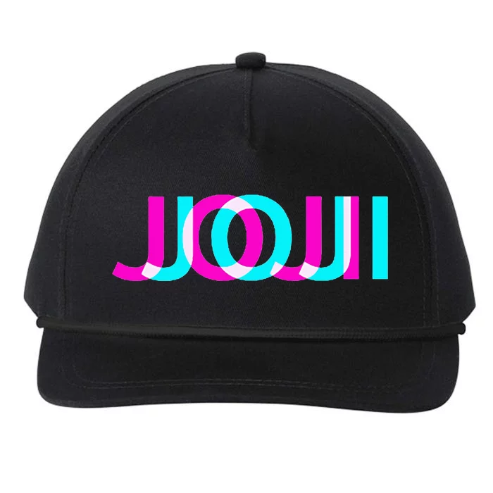 Joji Hi My Name Is First Name Tag Snapback Five-Panel Rope Hat