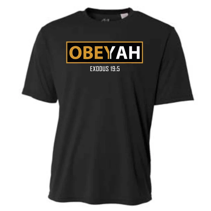 Jewish Hebrew Obeyah Obey Yah Clothing Cooling Performance Crew T-Shirt