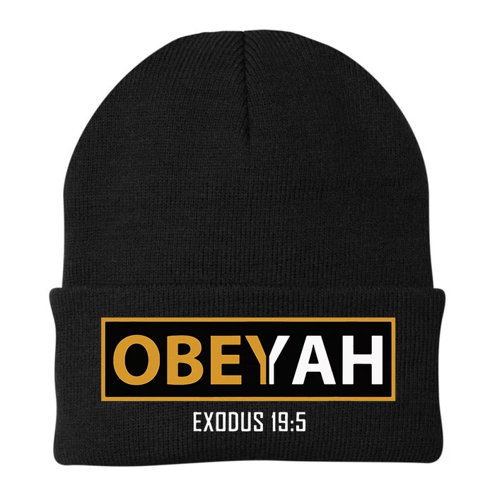 Jewish Hebrew Obeyah Obey Yah Clothing Knit Cap Winter Beanie